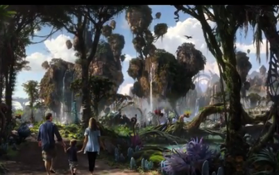 Here is what the land of Pandora will look like during the day...