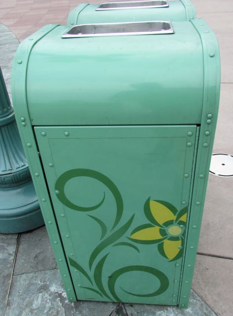 This trash receptacle is utilized around the entrance to the park. Photo by J. Jeff Kober.