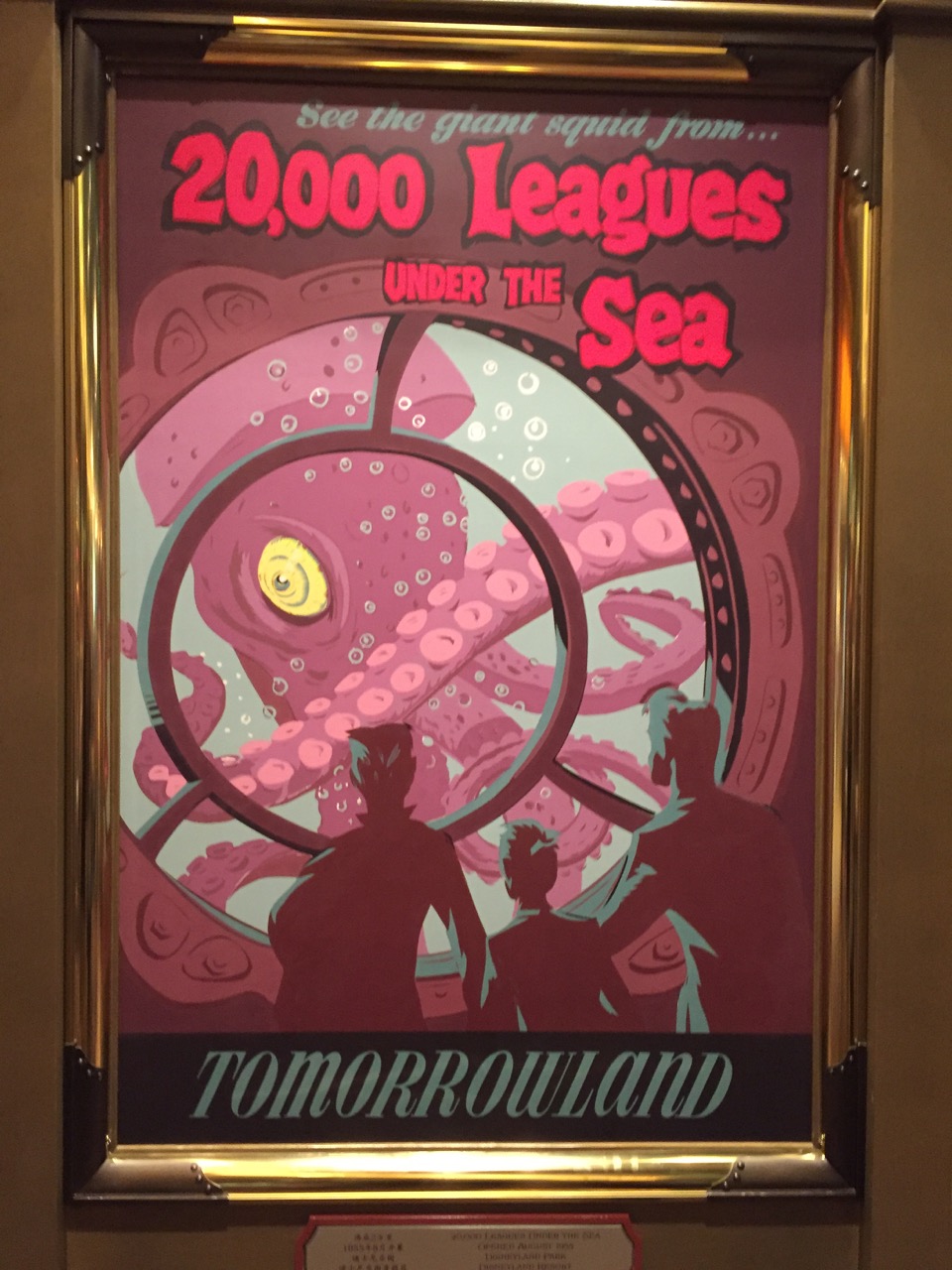 20,000 Leagues Under the Sea at Disneyland? It's a great poster, but I'm not sure what it's purpose is. Photo by J. Jeff Kober.