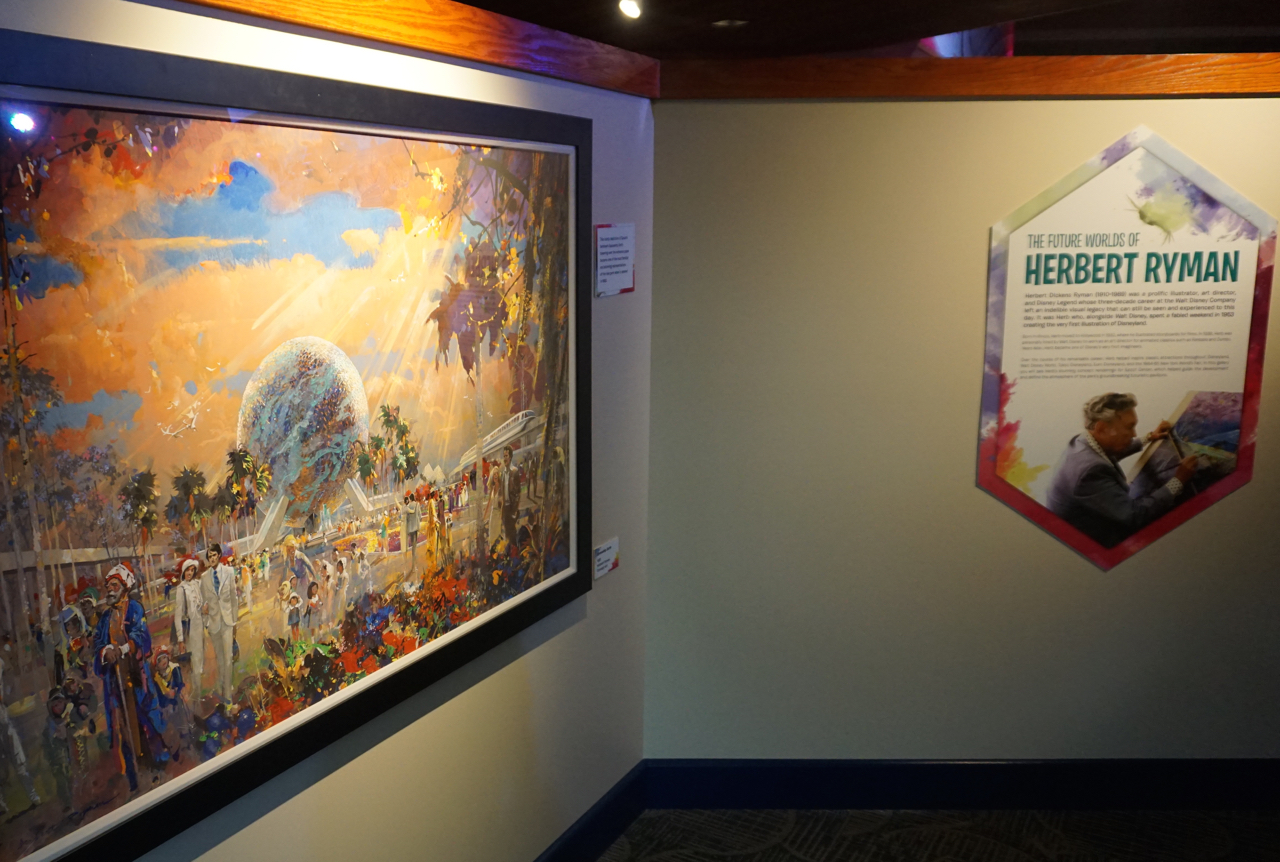 Herb Ryman Exhibit at Odyssey during the Epcot International Festival of the Arts. Photo by J. Jeff Kober.